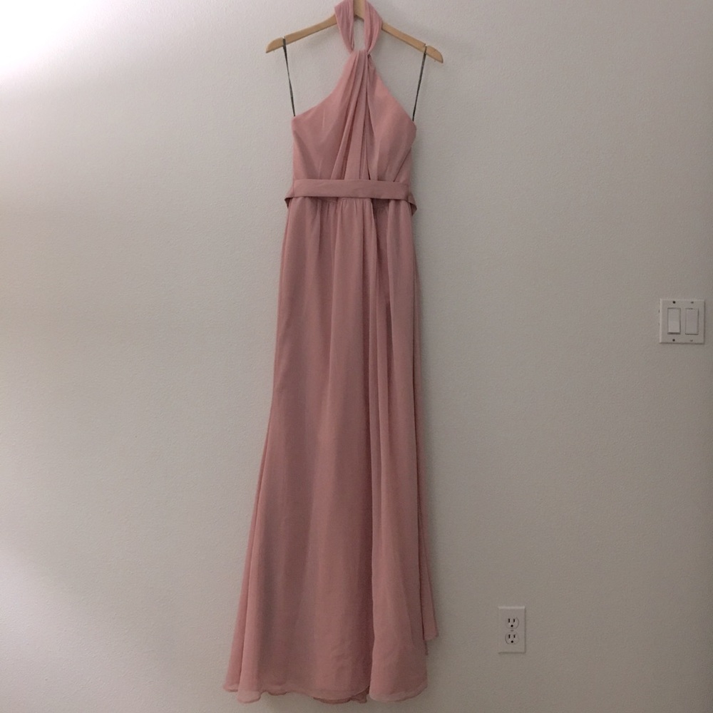 Long Vera Wang pink dress